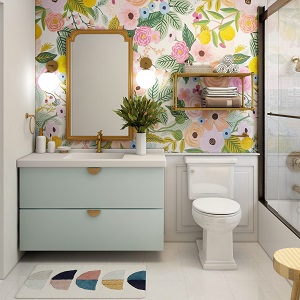 Цветная и яркая ванная комната: как преобразить санузел в Дубровино - dubrovino.mebel54.com | фото
