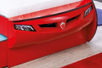 CARBED Кровать-машина Coupe с выдвижной кроватью Red 20.03.1306.00 в Дубровино - dubrovino.mebel54.com | фото
