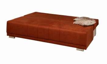 Диван - кровать "Асти" (замша дельта терракота) вариант №1/осн. в Дубровино - dubrovino.mebel54.com | фото