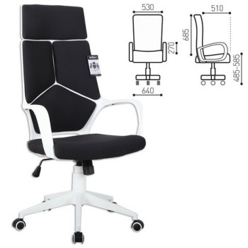 Кресло офисное BRABIX Prime EX-515 (черная ткань) в Дубровино - dubrovino.mebel54.com | фото