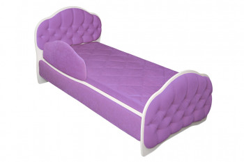 Кровать 170 Гармония 67 Светло-фиолетовый (мягкий бортик) в Дубровино - dubrovino.mebel54.com | фото