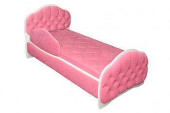 Кровать 180 Гармония 89 Розовый (мягкий бортик) в Дубровино - dubrovino.mebel54.com | фото