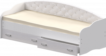 Кровать Софа-8 с мягкой спинкой (900х1900) Белый в Дубровино - dubrovino.mebel54.com | фото