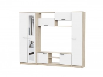Мебель для гостиной МГС 3 Исполнение 1 Дуб Сонома / Белый в Дубровино - dubrovino.mebel54.com | фото