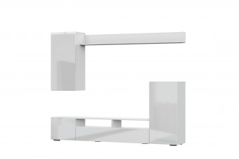 Мебель для гостиной МГС 4 (Белый/Белый глянец) в Дубровино - dubrovino.mebel54.com | фото