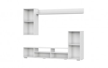 Мебель для гостиной МГС 4 (Белый/Цемент светлый) в Дубровино - dubrovino.mebel54.com | фото