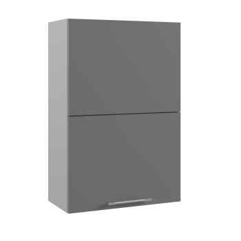 Ройс ПГПМ 600 Шкаф верхний Blum Aventos HF (Графит софт/корпус Серый) в Дубровино - dubrovino.mebel54.com | фото