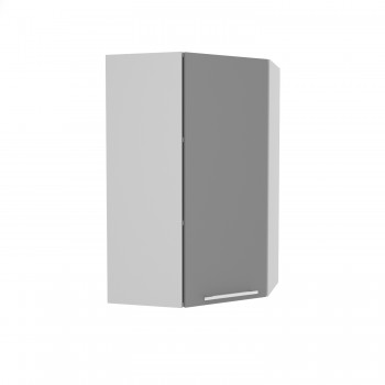 Ройс ВПУ 550 Шкаф верхний угловой высокий (Графит софт/корпус Серый) в Дубровино - dubrovino.mebel54.com | фото