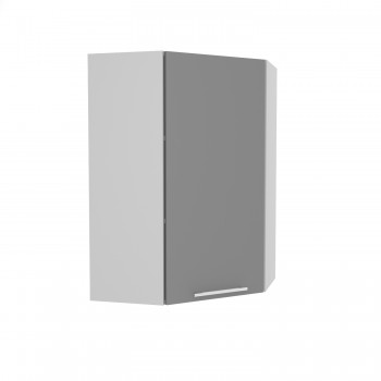Ройс ВПУ 600 Шкаф верхний угловой высокий (Графит софт/корпус Серый) в Дубровино - dubrovino.mebel54.com | фото