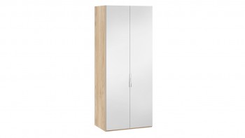 Шкаф для одежды с 2 зеркальными дверями «Эмбер» Яблоня Беллуно в Дубровино - dubrovino.mebel54.com | фото